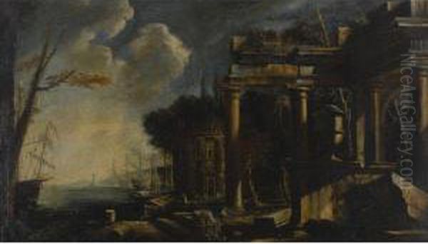 Capriccio Oil Painting by Nicolo Viviani Codazzi