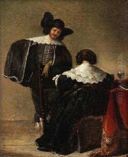 Hans Atelje. Oil Painting by Pieter Codde