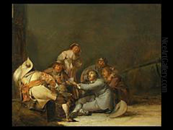 Die Spieler Oil Painting by Pieter Codde