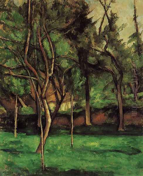 The Orchard Oil Painting by Paul Cezanne