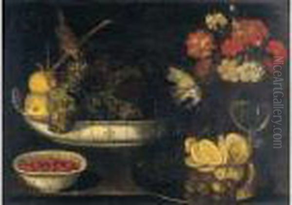 Nature Morte Oil Painting by Francesco Codino