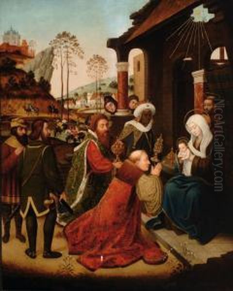 Adoration Of The Magi Oil Painting by Marcellus Coffermans