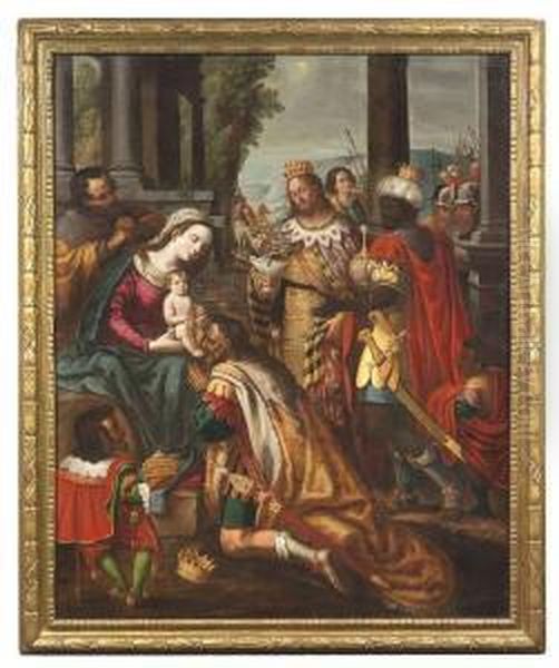 The Adoration Of The Magi Oil Painting by Marcellus Coffermans