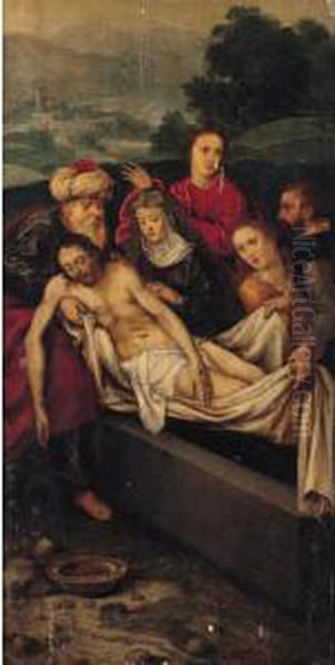 The Entombment Oil Painting by Marcellus Coffermans