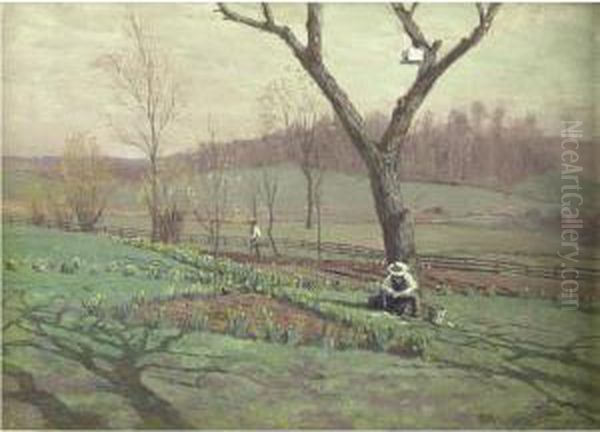 April Oil Painting by William Anderson Coffin