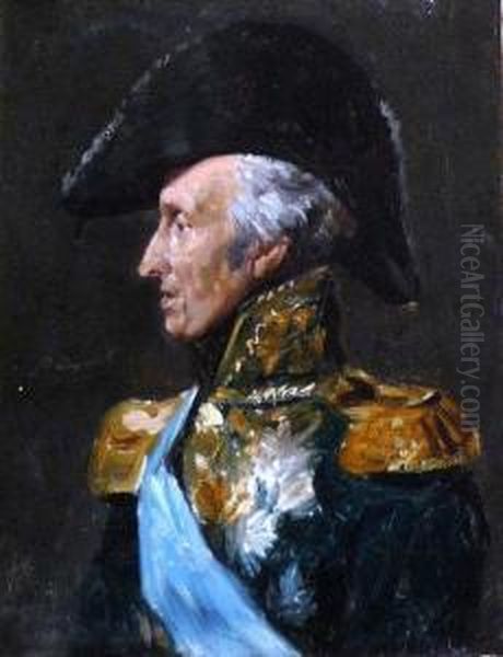 Portrait D'un General D'empire Oil Painting by Leon Cogniet