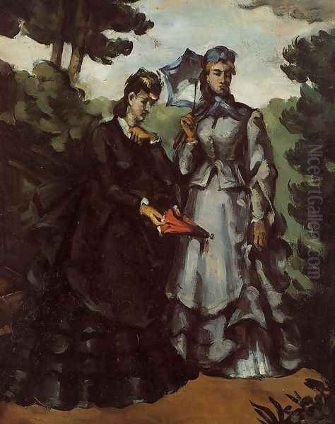 The Promenade Oil Painting by Paul Cezanne