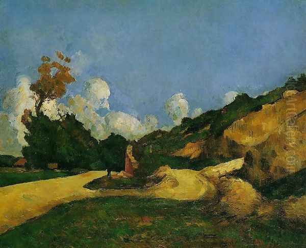 The Road Oil Painting by Paul Cezanne