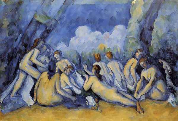 The Large Bathers3 Oil Painting by Paul Cezanne