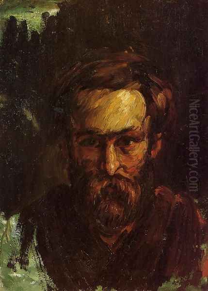 Portrait Of A Man2 Oil Painting by Paul Cezanne