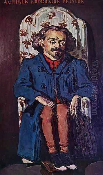 Portrait Of The Painter Achille Emperaire Oil Painting by Paul Cezanne