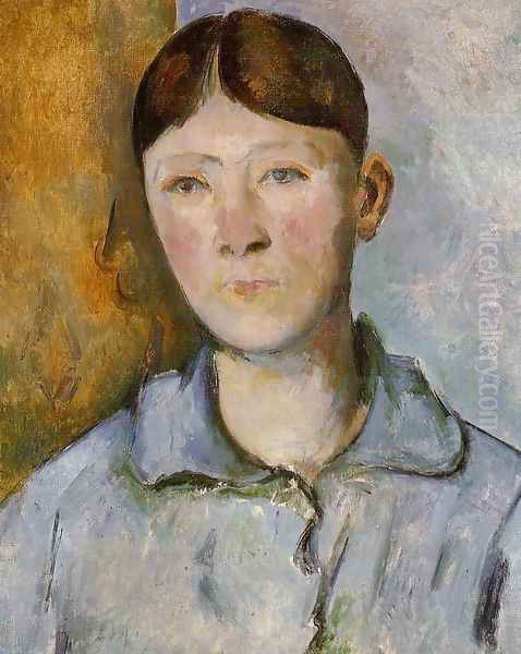 Portrait Of Madame Cezanne2 Oil Painting by Paul Cezanne