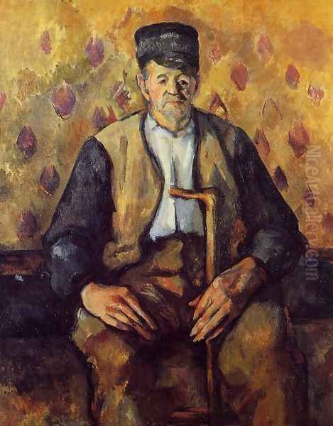 Seated Peasant2 Oil Painting by Paul Cezanne