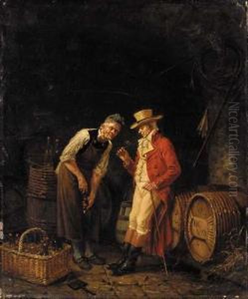 The Tasting Oil Painting by Jan David Col