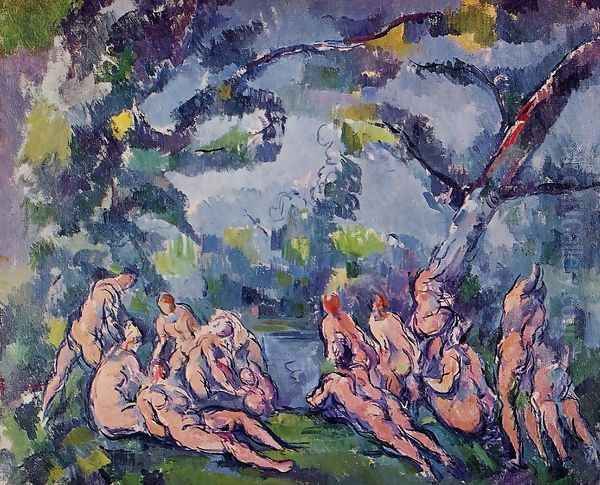 The Bathers Oil Painting by Paul Cezanne