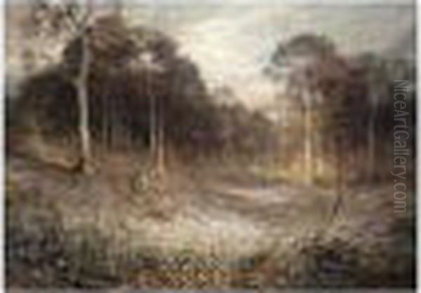 Woodlands Gay With Lady Smocks Oil Painting by Rex Vicat Cole