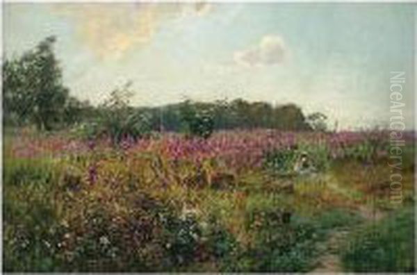 Flowers Of The Heath Oil Painting by Rex Vicat Cole