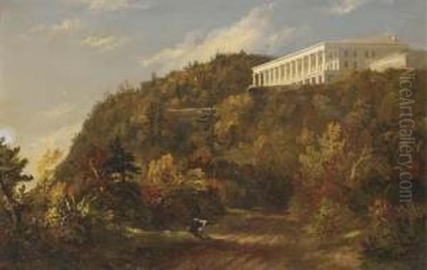 Catskill Mountain House Oil Painting by Thomas Cole