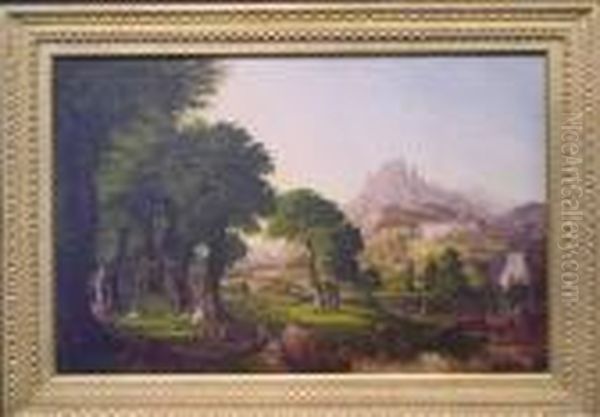 Dream Of Arcadia Oil Painting by Thomas Cole