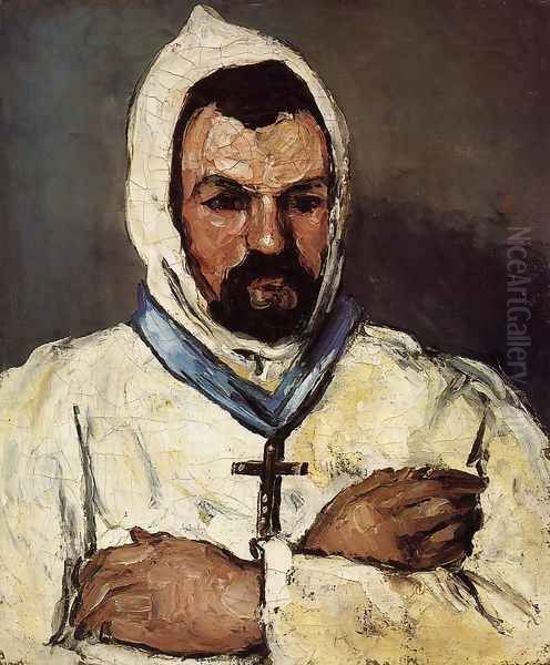 Portrait Of Uncle Dominique As A Monk Oil Painting by Paul Cezanne