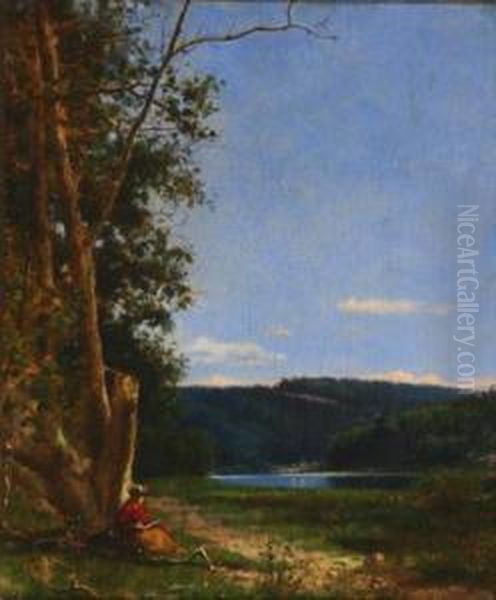 Summer Afternoon Oil Painting by Charles Caryl Coleman