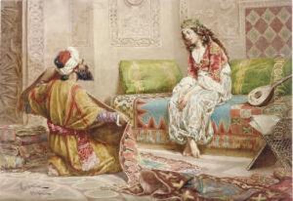 The Rug Seller Oil Painting by Francesco Coleman