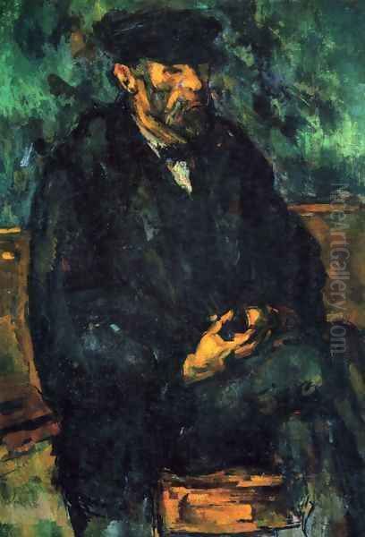 Portrait of Vallier Oil Painting by Paul Cezanne