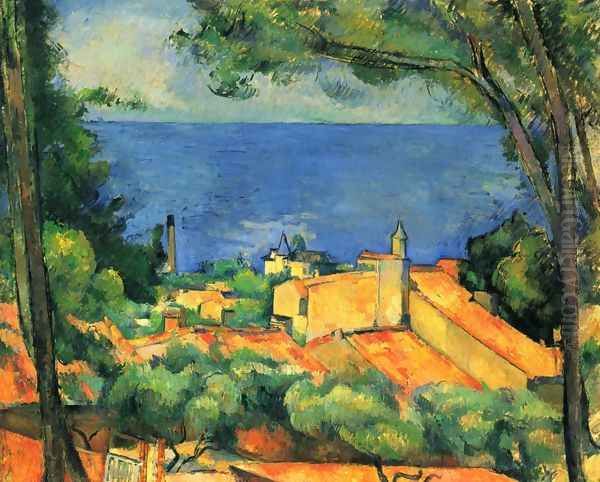 L'Estaque 2 Oil Painting by Paul Cezanne