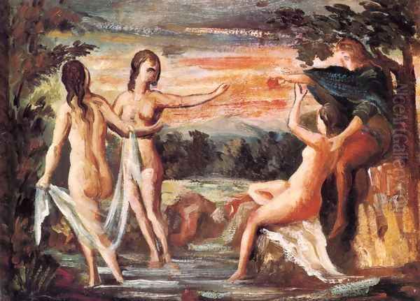 Judgement of Paris Oil Painting by Paul Cezanne