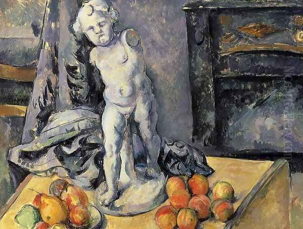 Still Life with Plaster Cupid Oil Painting by Paul Cezanne