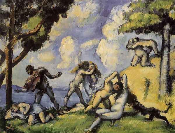 The Battle Of Love I Oil Painting by Paul Cezanne