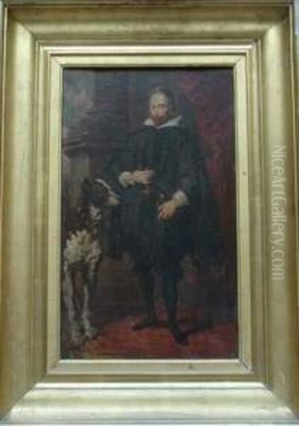 Portrait Du Duc Wolfgang Wilhelm De Pfalz-neuburg Et Julich-berg (1578-1653) Oil Painting by Alexandre-Marie Colin