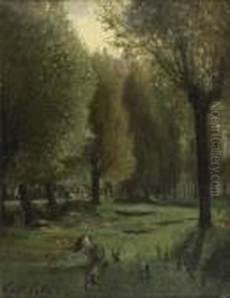 Sous-bois Oil Painting by Gustave Colin