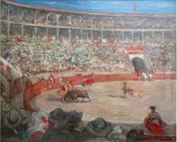 Corrida Oil Painting by Gustave Colin