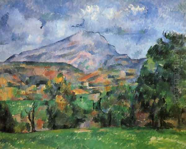 Mountain Saint-Victoire 2 Oil Painting by Paul Cezanne