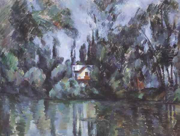 House On The Marne 1888 90 Oil Painting by Paul Cezanne