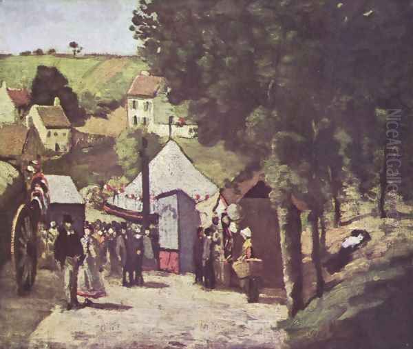 Eremitage, Pontoise Oil Painting by Paul Cezanne