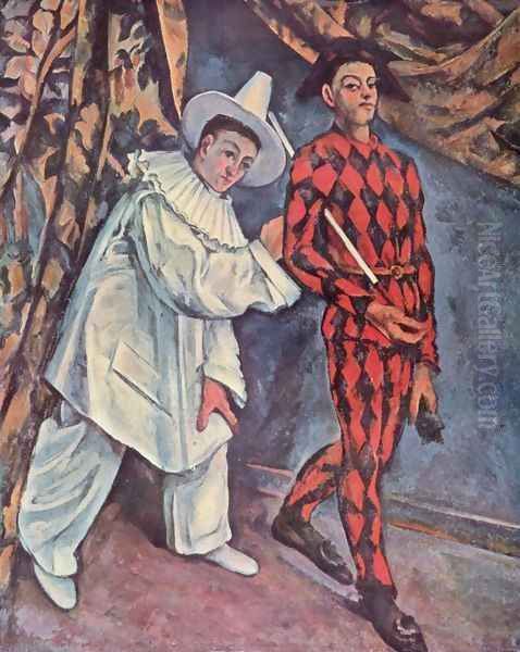 Fastnacht Oil Painting by Paul Cezanne