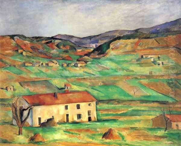 View of Gardanne Oil Painting by Paul Cezanne