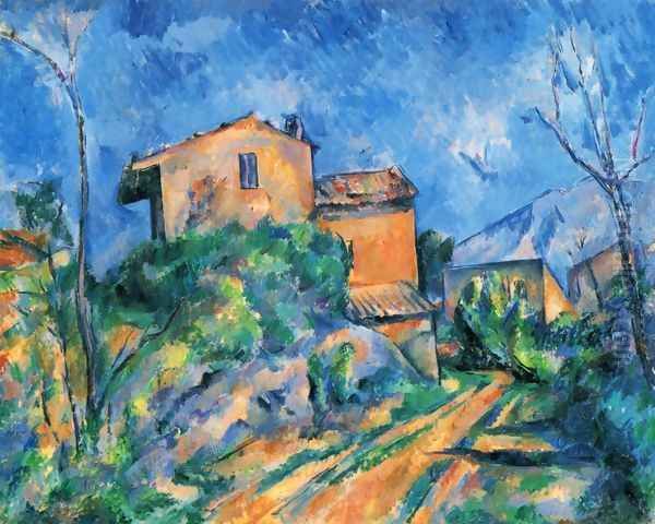 Maison Maria at the way to the Château Noir Oil Painting by Paul Cezanne