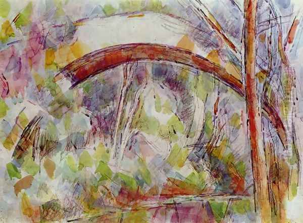 River with the Bridge of the Three Sources Oil Painting by Paul Cezanne