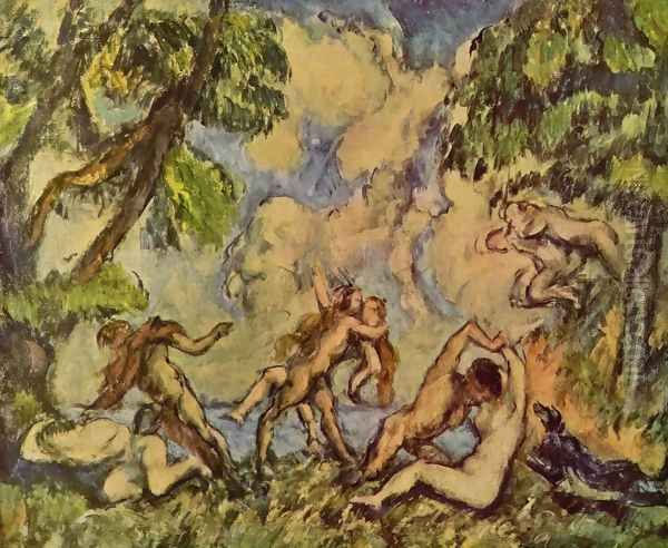 Bacchanal Oil Painting by Paul Cezanne