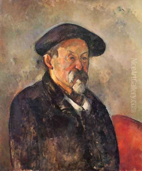 Self-portrait with Beret Oil Painting by Paul Cezanne