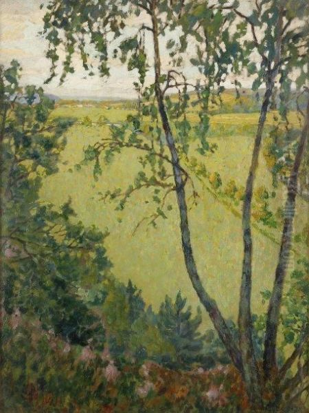 Sous-bois Oil Painting by Auguste Michel Colle