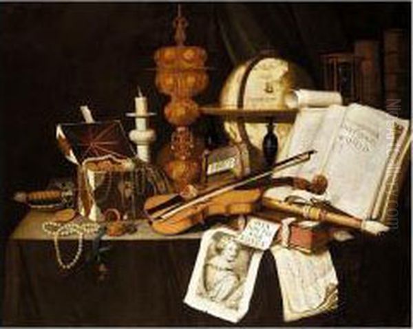 Vanitas Still Life Oil Painting by Edwart Collier