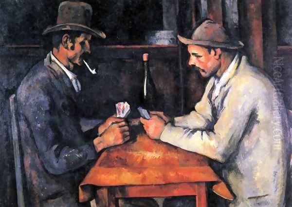 Cardplayers 4 Oil Painting by Paul Cezanne