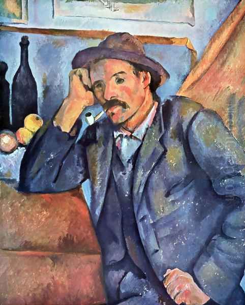 Man with the whistle Oil Painting by Paul Cezanne