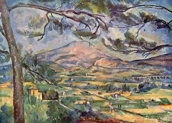 Mont Sainte-Victoire 02 Oil Painting by Paul Cezanne