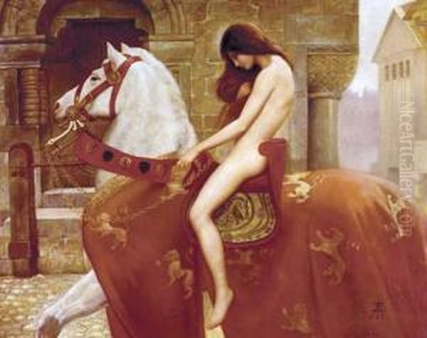 Lady Godiva Oil Painting by John Maler Collier