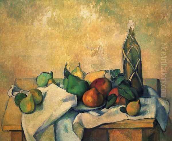 Still life, Rumfla Oil Painting by Paul Cezanne